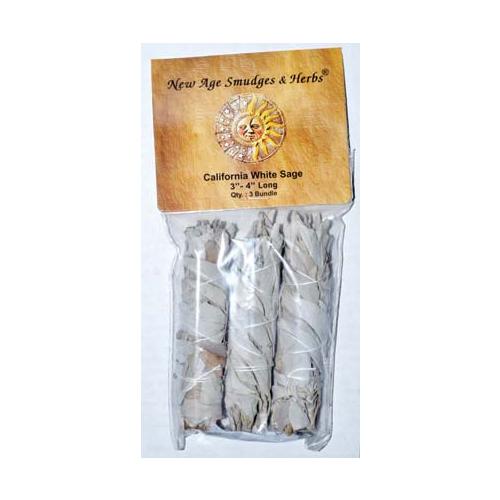 White Sage Smudge Stick 3pk 3"