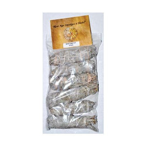 White Sage Smudge Stick 6-pack 3"+