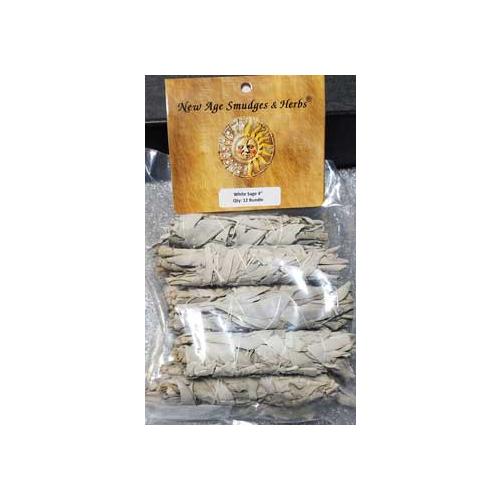 White Sage Smudge Stick 12pk 3 1-2"